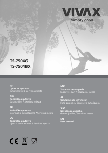 Прирачник Vivax TS-7504BX Грил-тостер