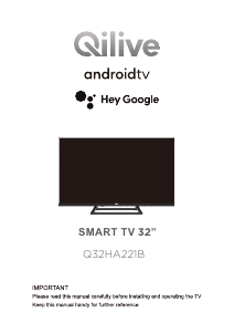 Használati útmutató Qilive Q32HA221B LED-es televízió