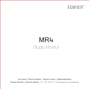 Mode d’emploi Edifier MR4 Haut-parleur