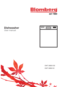Manual Blomberg DWT 28500 SS Dishwasher
