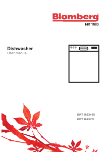 Manual Blomberg DWT 28500 W Dishwasher