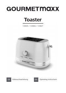 Bedienungsanleitung Gourmetmaxx 13905 Toaster