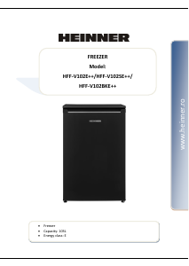 Manual Heinner HFF-V102E++ Congelator