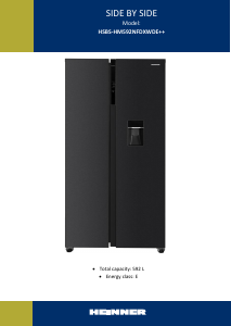Manual Heinner HSBS-HM592NFDXWDE++ Combina frigorifica