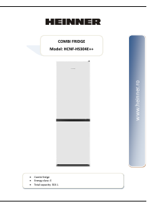 Manual Heinner HCNF-HS304E++ Combina frigorifica