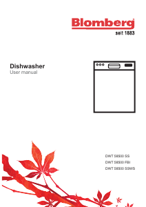 Manual Blomberg DWT 58500 FBI Dishwasher