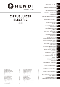 Bruksanvisning Hendi 221228 Sitruspresse