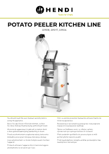 Bedienungsanleitung Hendi 229200 Kartoffelschälmaschine