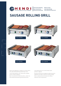 Bedienungsanleitung Hendi 268506 Wurstgrill