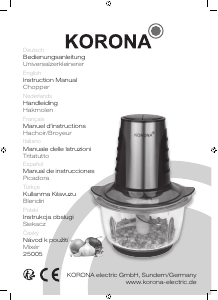 Instrukcja Korona 25005 Rozdrabniacz kuchenny