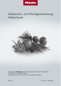 Bedienungsanleitung Miele KU 7135 C Kühlschrank