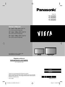 Manual Panasonic TC-40A420 Viera LCD Television