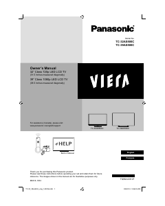 Manual Panasonic TC-32AS500 Viera LCD Television