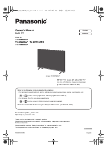 Manual de uso Panasonic TV-65W95APK Televisor de LED