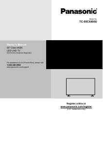 Handleiding Panasonic TC-55CX400 LED televisie