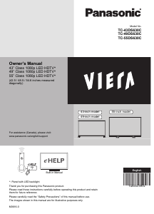 Manual Panasonic TC-55DS630 Viera LED Television