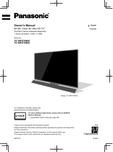 Manual Panasonic TC-55FZ1000 LED Television