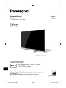 Mode d’emploi Panasonic TC-40GX700 Téléviseur LED
