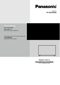 Handleiding Panasonic TC-55CX420 LED televisie