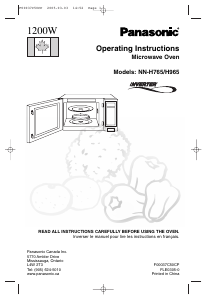 Mode d’emploi Panasonic NN-H965 Micro-onde