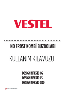 Kullanım kılavuzu Vestel NFK 510 CBD Donduruculu buzdolabı