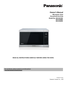 Manual Panasonic NN-SC678 Microwave