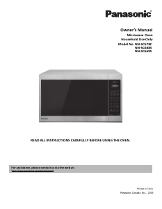 Manual Panasonic NN-SC688SC Microwave