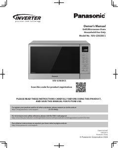 Manual Panasonic NN-GN68KSATH Microwave