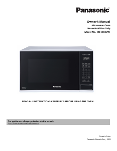 Manual Panasonic NN-SC64MW Microwave