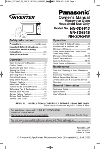 Manual Panasonic NN-SD681S Microwave