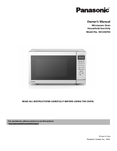 Manual Panasonic NN-SD67NS Microwave