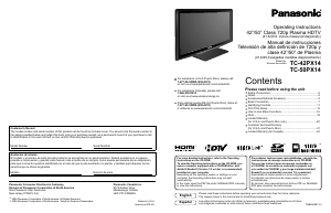 Manual Panasonic TC-42PX14 Plasma Television