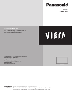 Manual Panasonic TC-60PS34 Viera Plasma Television