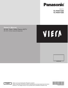 Manual Panasonic TC-P65VT30 Viera Plasma Television