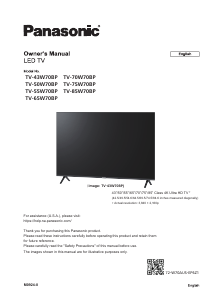 Manual Panasonic TV-55W70 LED Television
