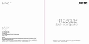 Mode d’emploi Edifier R1280DB Haut-parleur