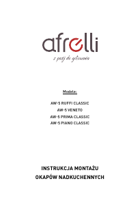 Instrukcja Afrelli AW-5 Veneto Okap kuchenny