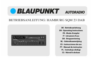 Mode d’emploi Blaupunkt Hamburg SQM 23 DAB Autoradio