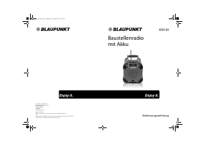 Bedienungsanleitung Blaupunkt BSR 40 Radio