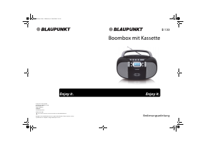 Bedienungsanleitung Blaupunkt B 130 Stereoanlage