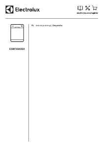 Instrukcja Electrolux ESM74840SX Zmywarka