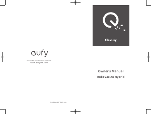 Manual de uso Eufy RoboVac X8 Hybrid Aspirador