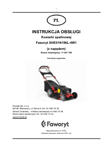 Instrukcja Faworyt SHE51N196LE-4W1 Kosiarka