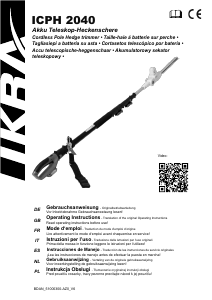 Manual Ikra ICPH 2040 Hedgecutter