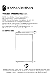 Mode d’emploi KitchenBrothers KB4027 Congélateur