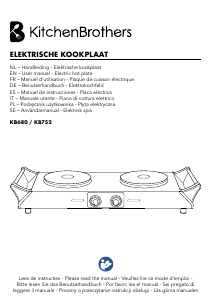 Manuale KitchenBrothers KB752 Piano cottura