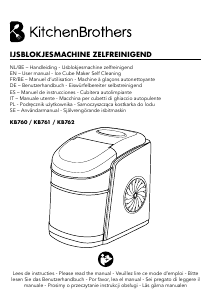 Manual de uso KitchenBrothers KB762 Máquina de hacer hielo