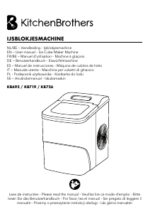 Instrukcja KitchenBrothers KB692 Kostkarka do lodu