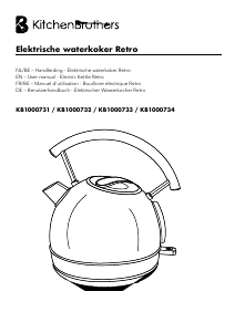 Mode d’emploi KitchenBrothers KB1000733 Bouilloire