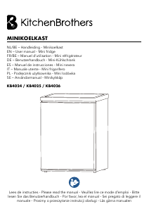 Instrukcja KitchenBrothers KB4025 Lodówka